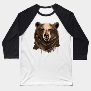 Watercolor Bear Baseball T-Shirt